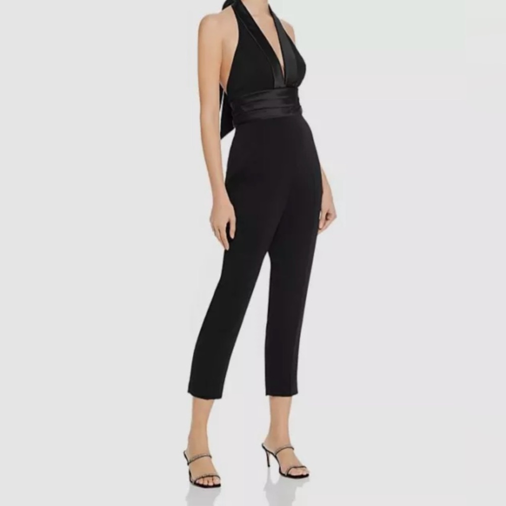 JAYGODFREY Black Halter Jumpsuit